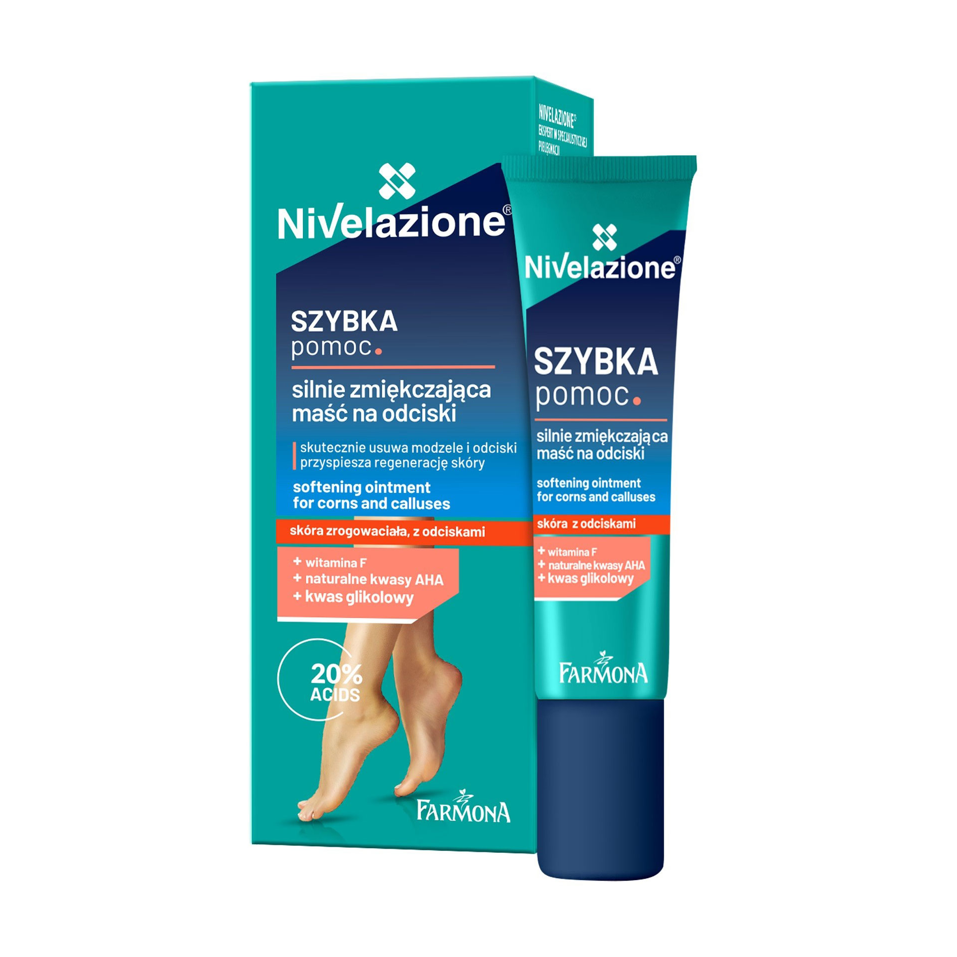 Пом'якшувальний крем для ніг Farmona Nivelazione Foot Cream проти мозолів, 15 мл